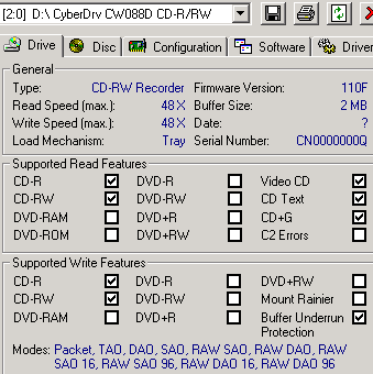 cyberdrv cw088d cd r rw